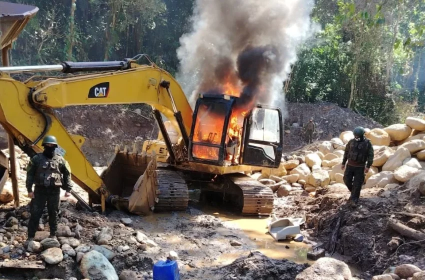 Militares desmantelaron minería ilegal en Gualaquiza – La Prensa (Riobamba)
