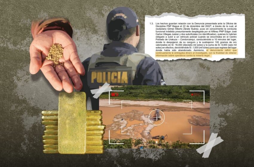 Nexos criminales: 96 policías investigados por sus vínculos con la minería ilegal