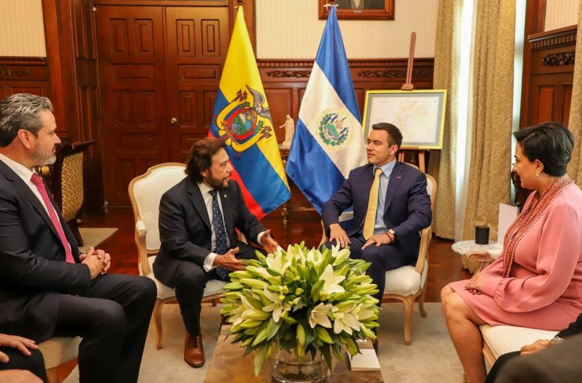 El Salvador y Ecuador asumen "la decisión de colaborar" en seguridad y combate al crimen …