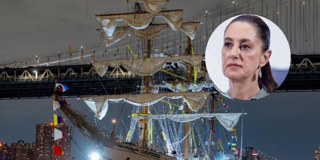Sheinbaum reacciona al uso político del accidente del buque Cuauhtémoc