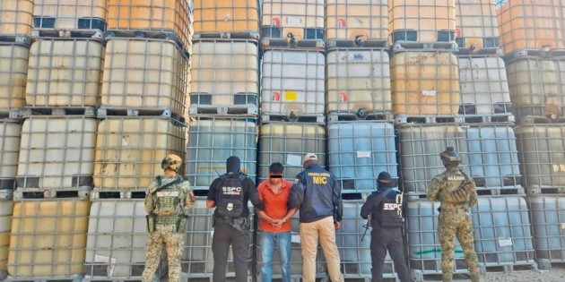 Incautan más de un millón de litros de hidrocarburo
