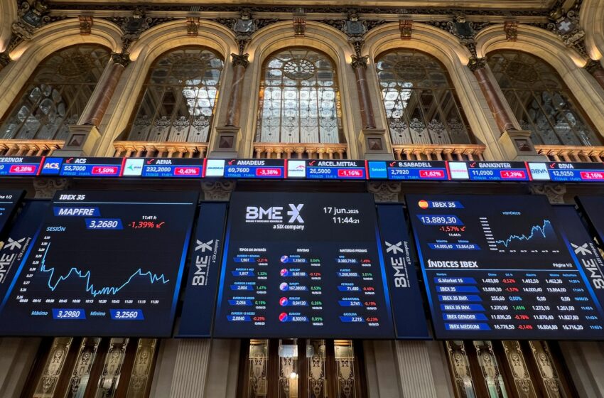 El Ibex 35 cae a media sesión más de un 1,5% por la incertidumbre del conflicto entre Israel e Irán