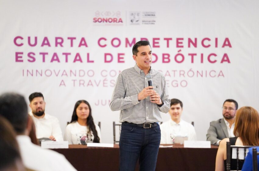 Gobierno de Sonora premia a ganadores de la cuarta Competencia Estatal de Robótica