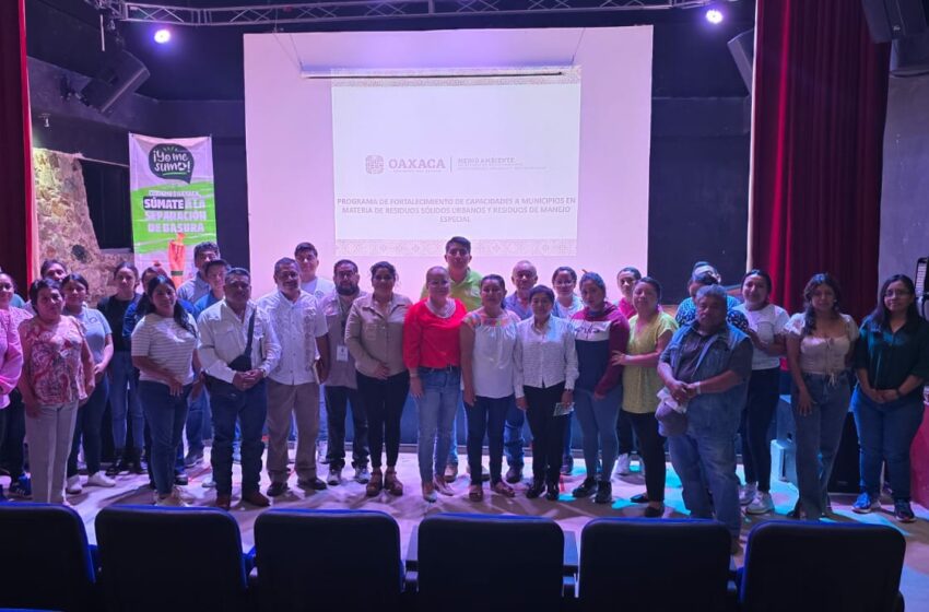 Capacita Secretaría de Medio Ambiente a municipios de la Mixteca para la gestión de residuos