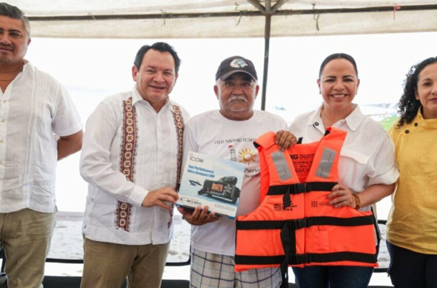 Más seguridad en altamar para pescadores: histórico apoyo en Telchac – La Chispa