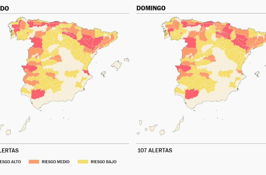 La primera ola de calor arranca con el 75% de los municipios en niveles de riesgo para la salud