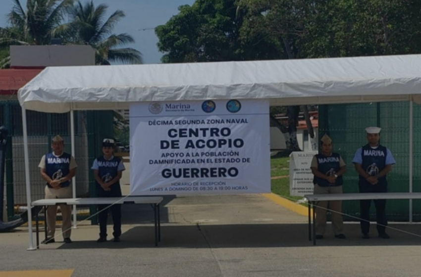 Marina abre tres centros de acopio en Puerto Vallarta tras paso del huracán Erick