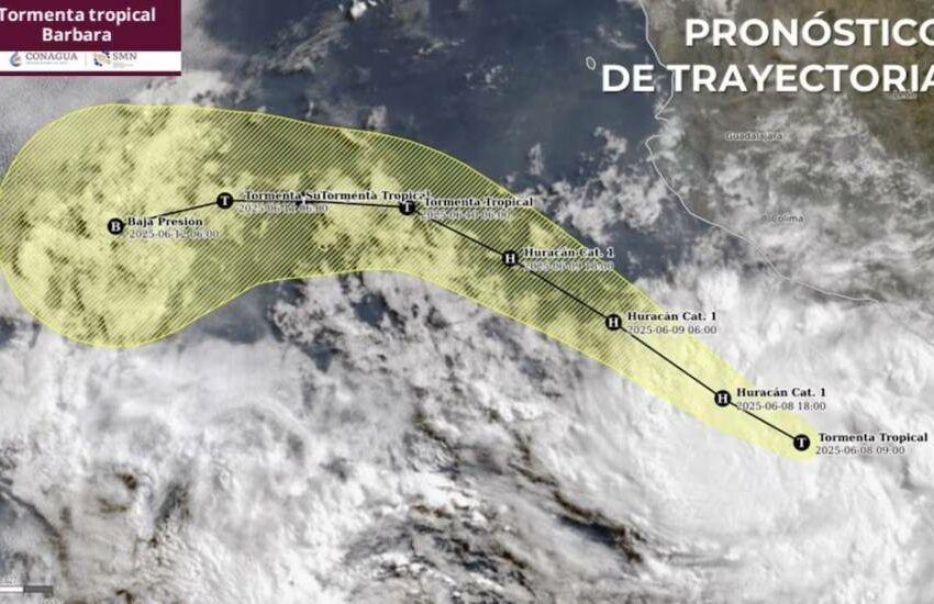 Tormenta tropical Bárbara se intensificará a huracán y dejará lluvias intensas en la costa …