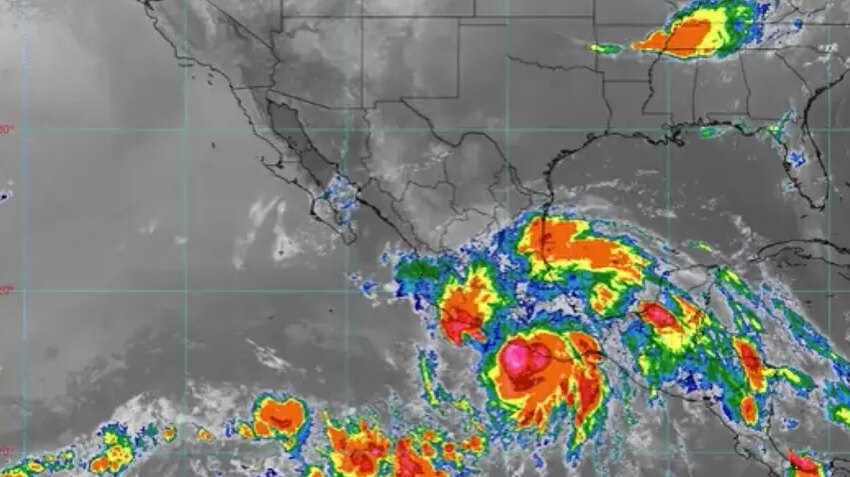 Se pronostican lluvias torrenciales en Guerrero y Oaxaca por huracán Erick