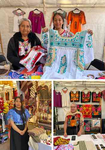 Despliegan las historias de nueve pueblos originarios en exhibición de bordados