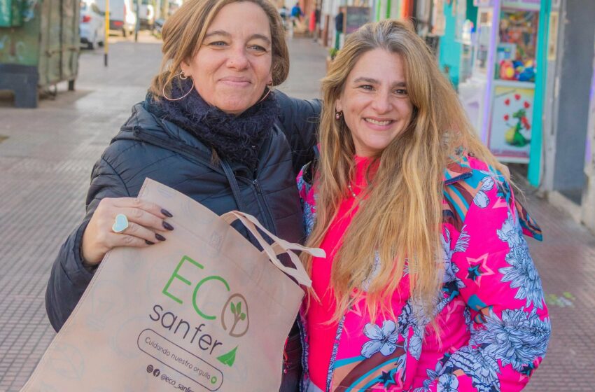 San Fernando entregó más bolsas reutilizables para promover que no se usen bolsas plásticas
