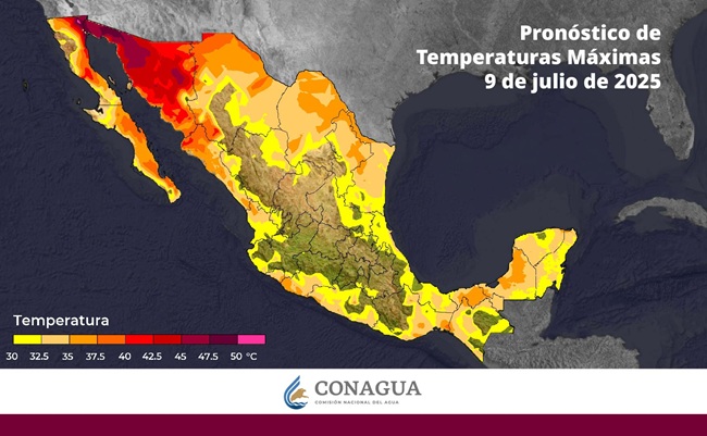  Ola de calor extremo con máximas superiores a 45°C en Baja California y Sonora