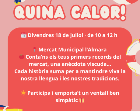 La campaña «Quina calor!», de AVIVA Burjassot, refresca el ambiente en el Mercado …