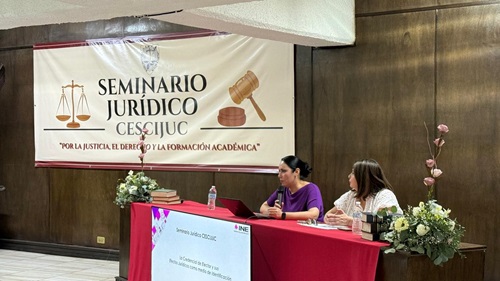 Participa INE Sonora en Seminario Jurídico CESCIJUC: La credencial de elector y sus …