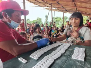 SPNS desplegó jornada de atención médica en 20 comunidades Yanomami del estado Amazonas