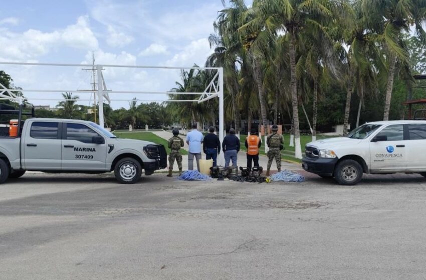 Marina en Coadyuvancia con Conapesca, Asegura Artes de Pesca No Autorizadas en …