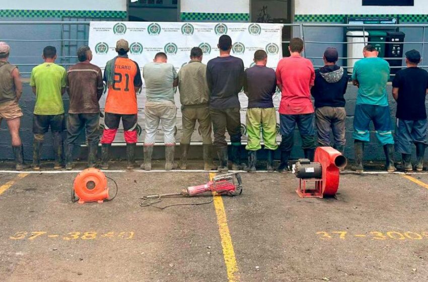 14 capturados por minería ilegal en Girardota – El Colombiano