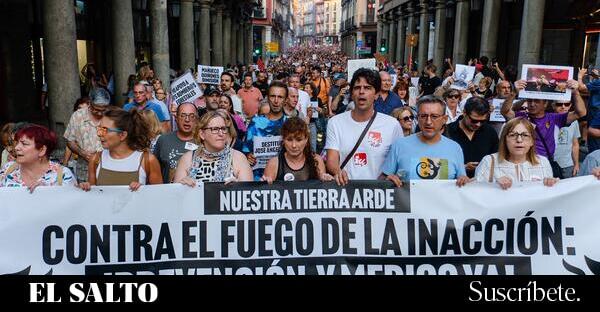  La ciudadanía estalla contra la gestión de los incendios del Gobierno de Mañueco: “Está … – El Salto