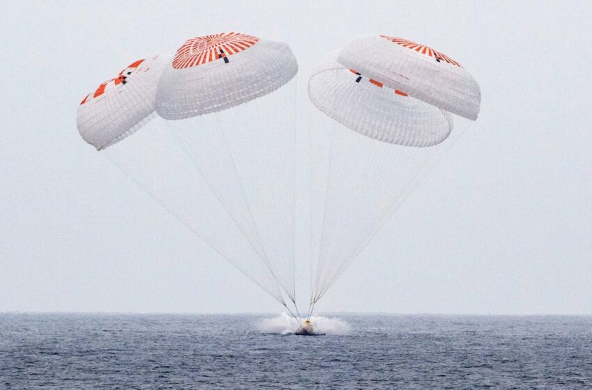  Astronautas regresan a la Tierra con SpaceX tras cinco meses en la Estación Espacial Internacional