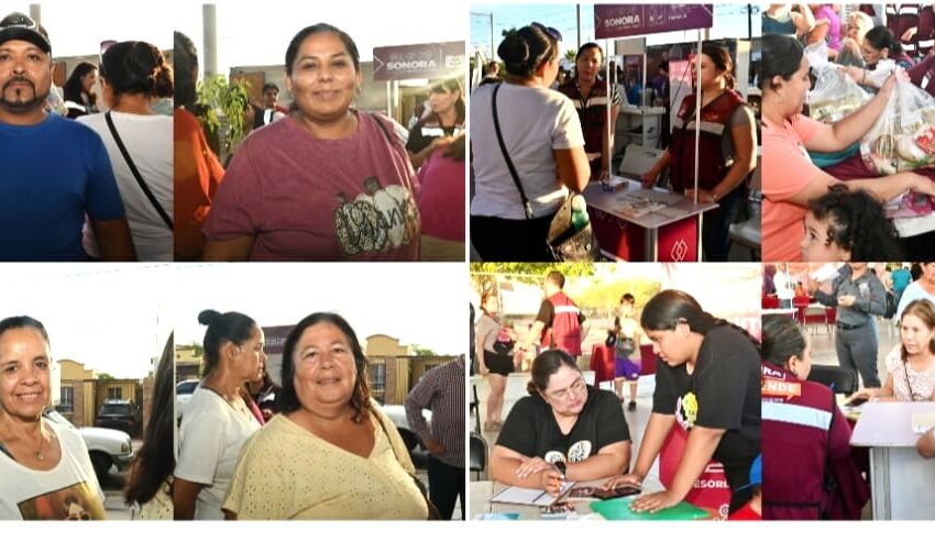 Con jornada "Sonora Atiende" Gobernador Durazo beneficia a familias de la colonia Villa del Real