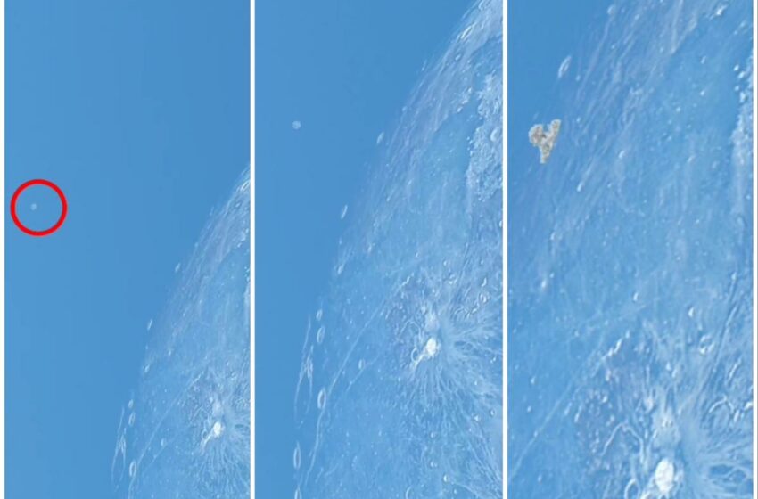  NASA capta el momento en que un meteorito impacta la Luna y forma un nuevo cráter