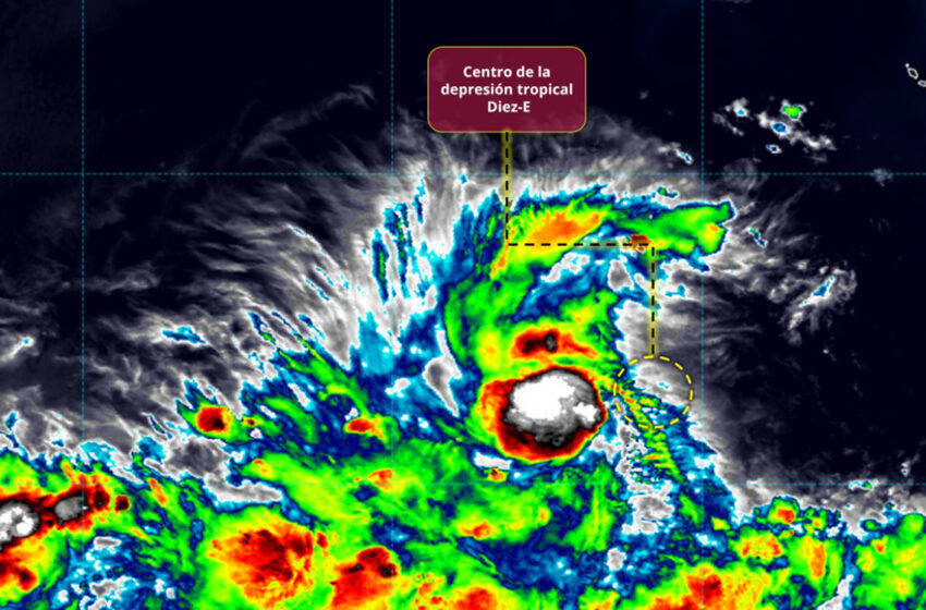 Se forma la depresión tropical Diez-E en el Pacífico; podría intensificarse a tormenta tropical Juliette