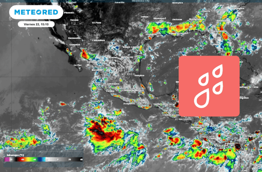 Entre el sábado y el domingo México vivirá un intenso temporal de lluvias en varios estados