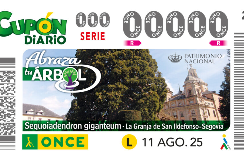  Las Secuoyas Gigantes de La Granja de San Ildefonso, en el cupón de la ONCE