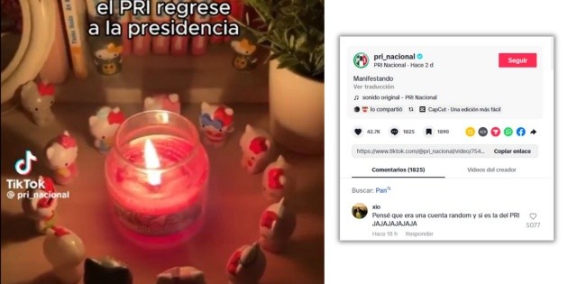 PRI comparte video "ritual" para volver a la presidencia a través de su cuenta de TikTok