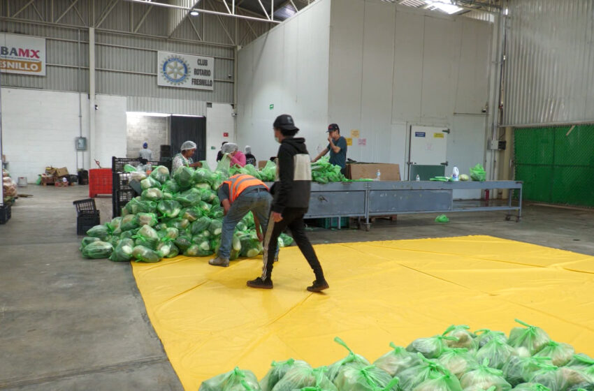 Banco de Alimentos de Fresnillo beneficia a más de 25 mil personas y amplía atención a Durango