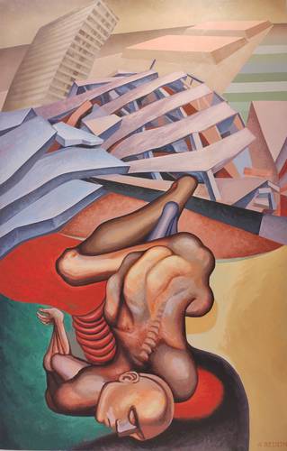 Tlatelolco, lugar del sacrificio, de Arnold Belkin, capta la fragilidad humana y la unión