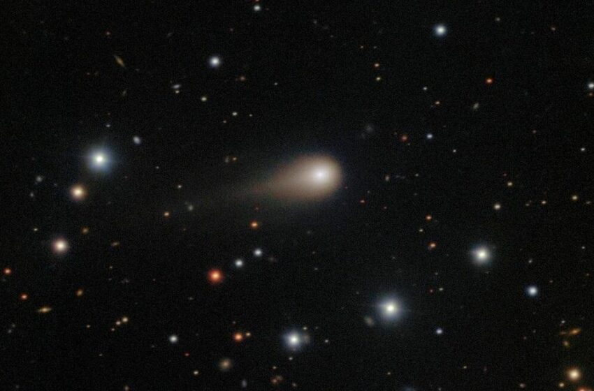 Impactante imagen de la creciente cola del cometa interestelar 3I/ATLAS