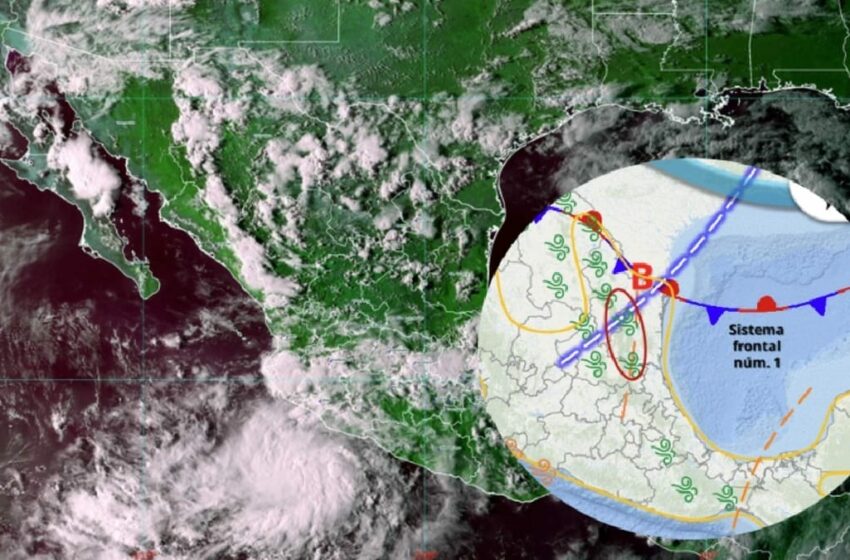 Primer frente frío llega a México con lluvias intensas y alerta en varios estados