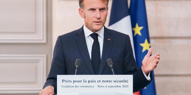  Macron cancela visita a México, dice Sheinbaum