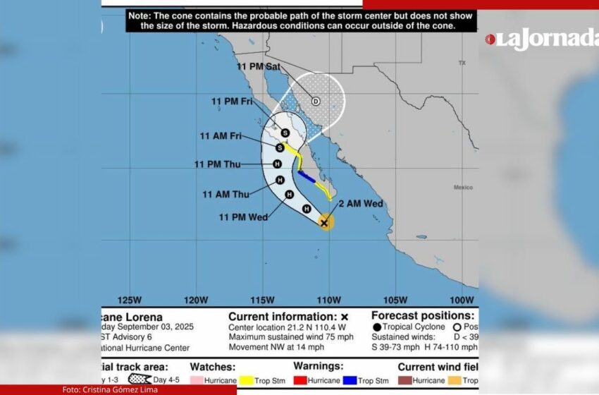 Lluvias provocadas por huracán 'Lorena' en Sonora superan promedio histórico