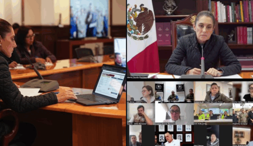  Sube a 41 cifra de muertos por lluvias; Sheinbaum revisa afectaciones con gobernadores