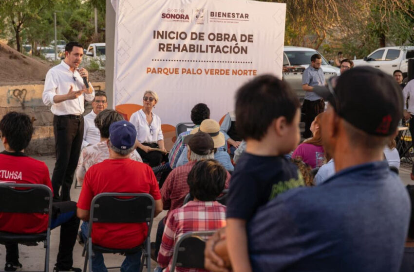  Gobierno de Sonora inicia rehabilitación del parque Palo Verde Norte en Hermosillo