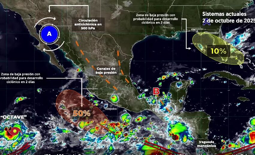  Se prevén chubascos con lluvias puntuales fuertes en áreas de Hidalgo: Conagua