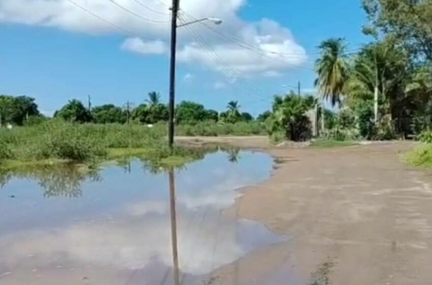 En Dautillos, 'Priscilla' subió la marea impidiendo la pesca y anegando calles