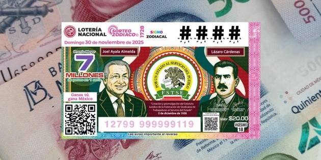  Resultados del Sorteo Zodiaco 1728 de la Lotería Nacional del 30 de noviembre