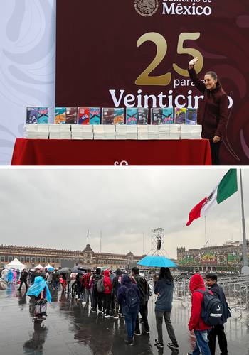  Leer transforma las conciencias, dice Sheinbaum tras entregar colección 25 para el 25 del FCE