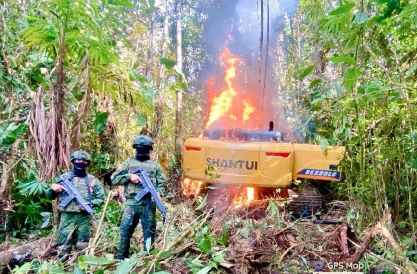  Ejército Ecuatoriano 'golpea' la minería ilegal en Zamora Chinchipe – El Comercio