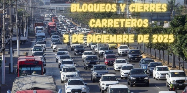  Bloqueos y cierres carreteros en México HOY | EN VIVO | 3 de diciembre de 2025