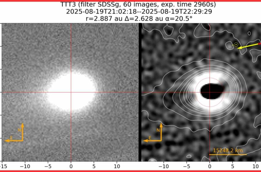  El cometa interestelar 3I/ATLAS muestra un chorro periódico y revela que su núcleo gira como un reloj cósmico