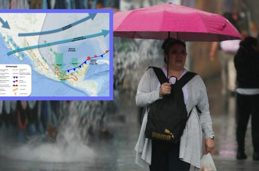  Fuertes lluvias de hasta 150 milímetros caerán en estos 5 estados el lunes 8 de diciembre …