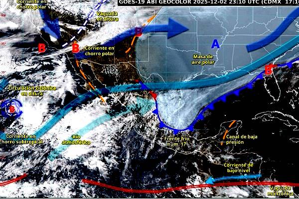  Frente frío 17 se mantendrá estacionario sobre oriente y noreste – RegeneraciónMX