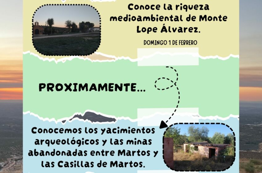  Rutas para conocer la riqueza medioambiental de Martos y su entorno