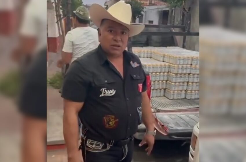  Compra alcalde de Amacuzac 24 mil cervezas para el 'bienestar' de la población