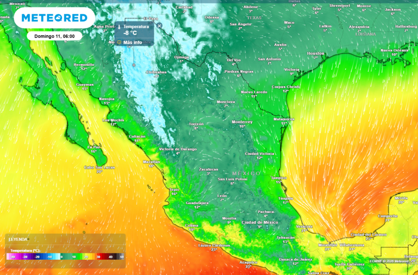  El tiempo en México este fin de semana: llega aire polar-ártico y frente frío con tiempo …