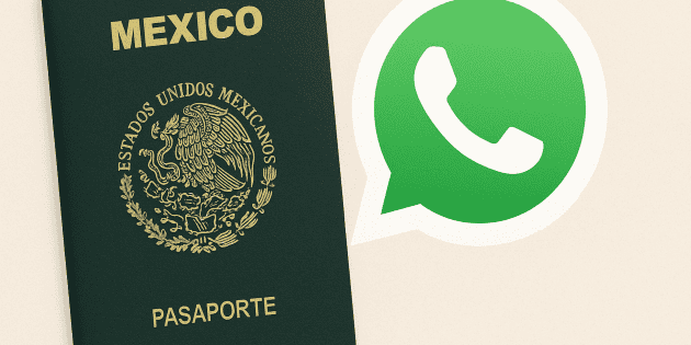  Pasaporte mexicano: Cómo agendar cita por WhatsApp  y requisitos para tramitarlo en 2026
